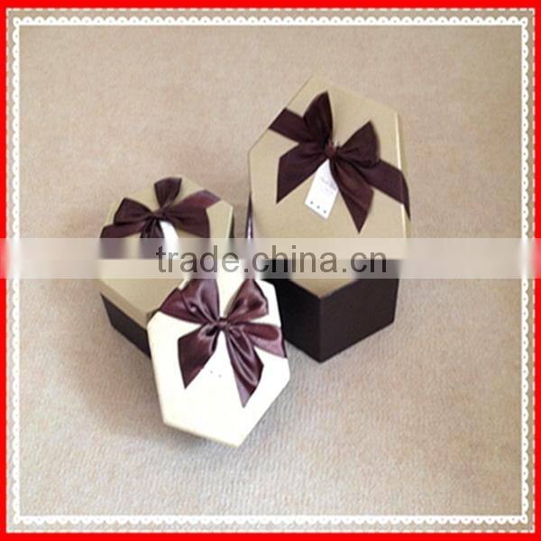 Fancy Special Polygonal Brown Color Candy Storage Paper Gift Box Wholesale