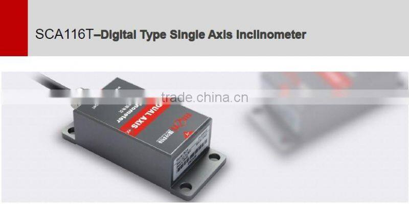 standard single axis inclinometer, clinometer, clination sensor Output through serial interface RS232 ,RS485 or TTL.