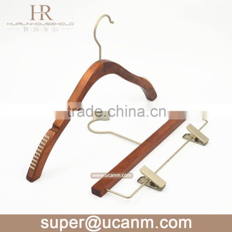 HRW-GT315GV Antique lotus wooden pants hanger