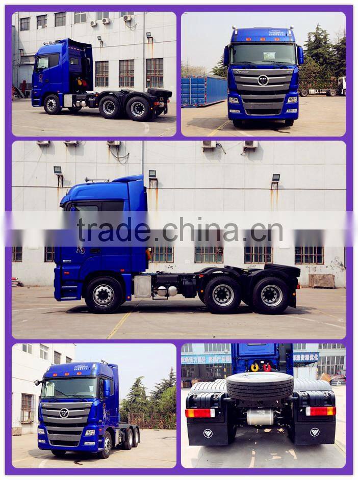FOTON heavy duty tractor truck 10 wheeler prime mover 380hp FOTON tractor truck for sale