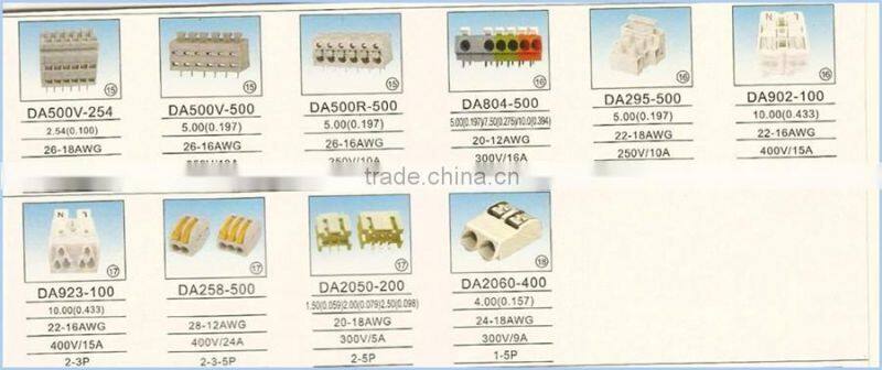 Factory Cutsom 2 3 4 5 6 7 10 Pin Screwed Pluggable 3.50 3.81 5.08 7.50 7.62mm PCB Terminal Block
