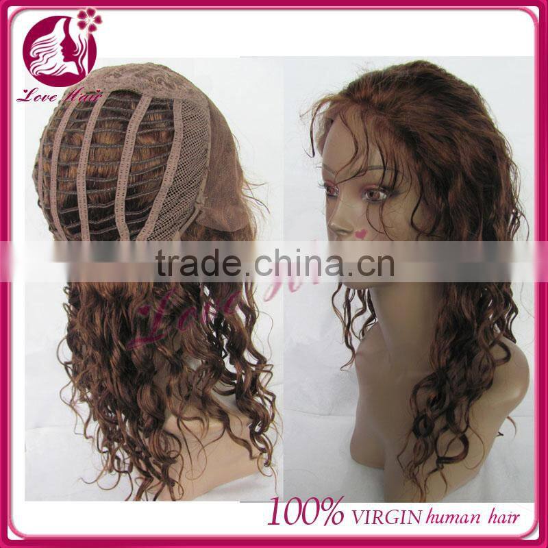 2014 new coming with discount quality brazilian hair lace front wig/front lace wig