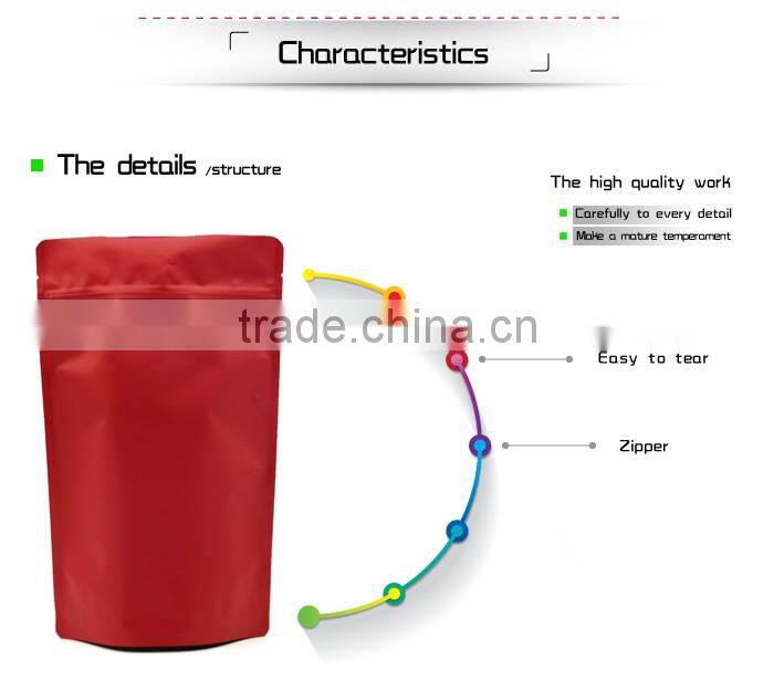 Good quality US chocolate powder zip lock plastic laminate packaging bag in guang zhou