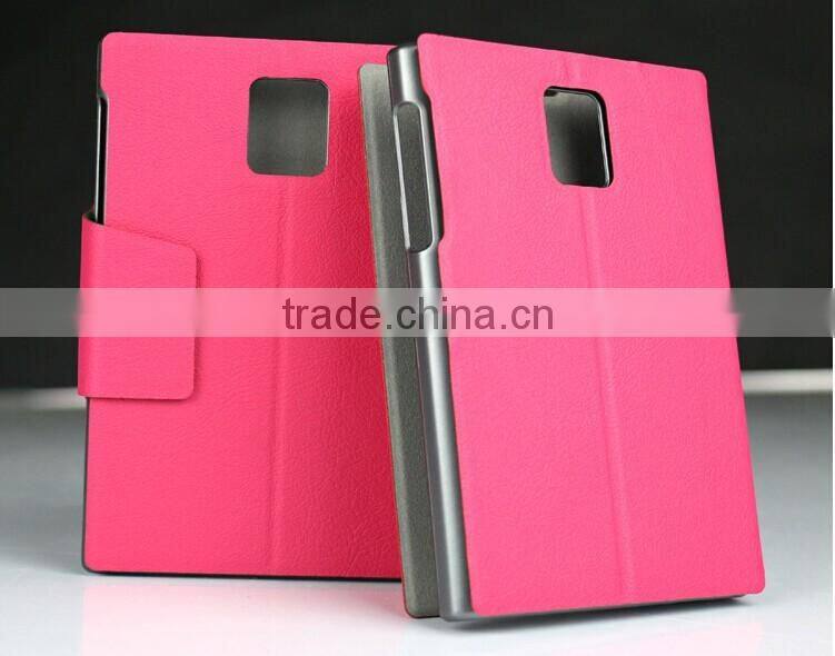 PU Leather Flip Cover for Blackberry Passport
