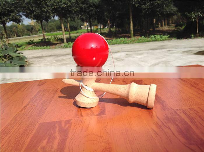 Glossy red kendama for wholesale