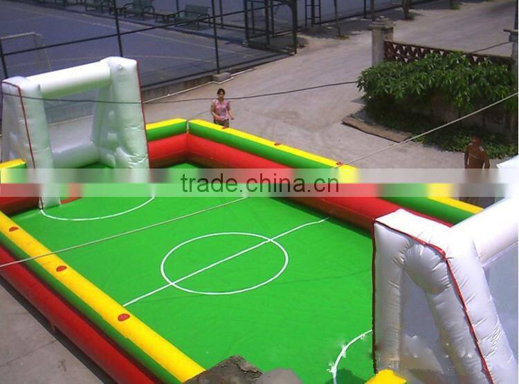 hot sale Giant inflatable football arena/inflatable water soccer field/inflatable paintball field for inflatable play equipment