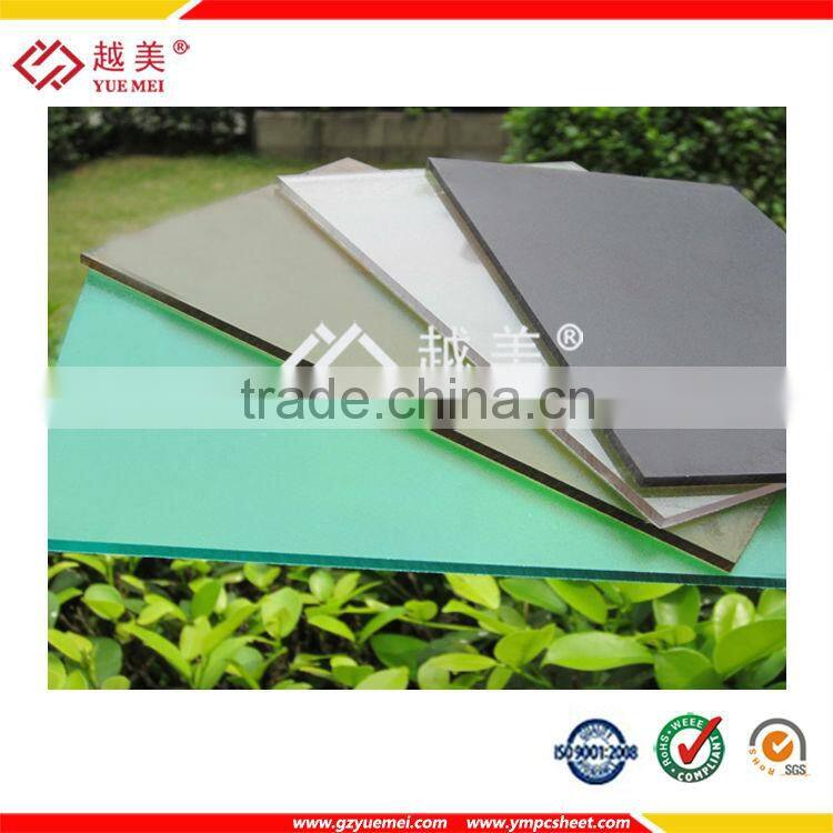 Guangzhou yuemei Grade A building material UV coated abrasive polycarbonate sheet for Chair cushion