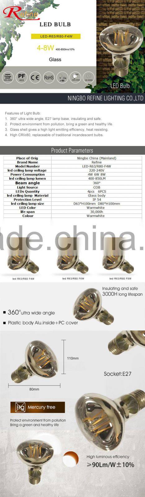Classical design high quality led bulb E27 Led filament bulb