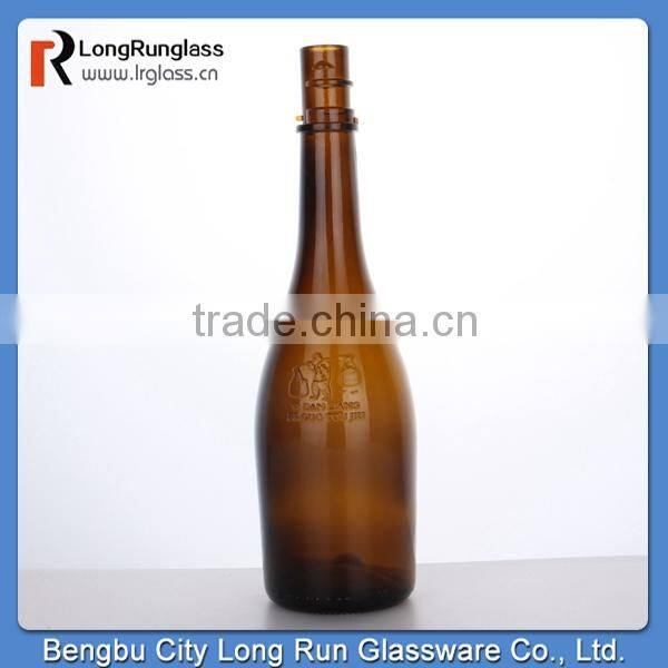 Longrun alibaba china amber glass bottle for champagne china supply