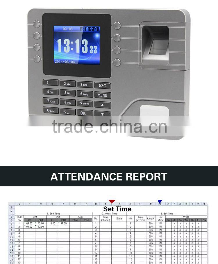 OC006 Cheap Biometric Fingerprint Time Attendance System
