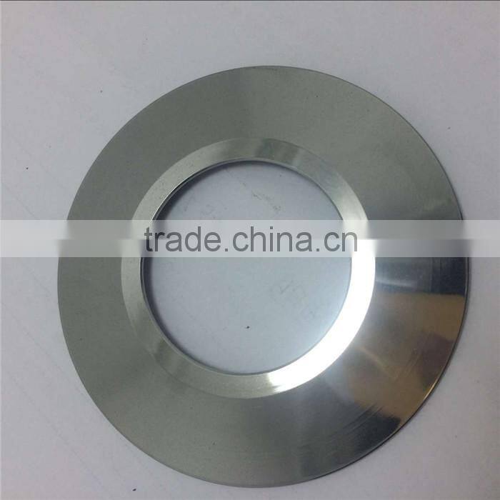 metal cover plate round round steel base plates in shiny Chrome plated