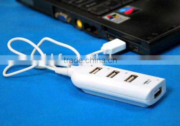 High Speed 4 Port Mini USB 2.0 HUB Adapter For Laptop PC 480Mbps
