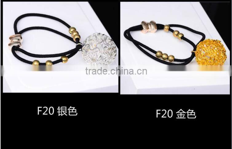 Popular elastic hair bands ties ponytail hair holder hair rope round shape F20