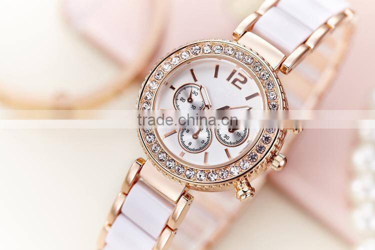 New models dress vintage retro gold diamond women bracelet watch