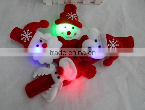 wholesale christmas ornament led slap bracelet