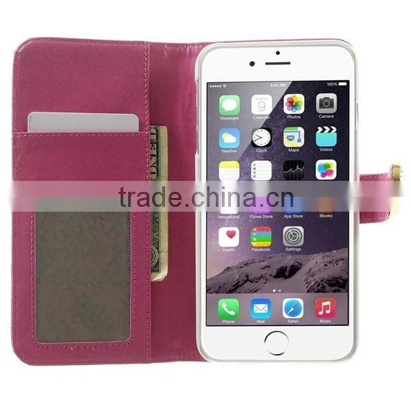 Flip Leather Case for iPhone 6 Plus, Leather Phone Case for iphone6 5.5 inch