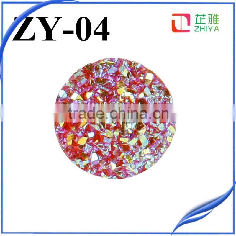 high quality factory sel lcolorful druzy stone beads wholesale