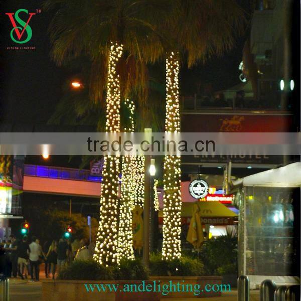 salely use led string light for christmas outdoor tree decoration