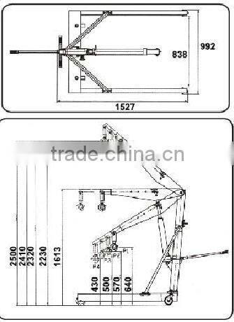 Torin BigRed Heavy Duty 1 Ton Engine Crane