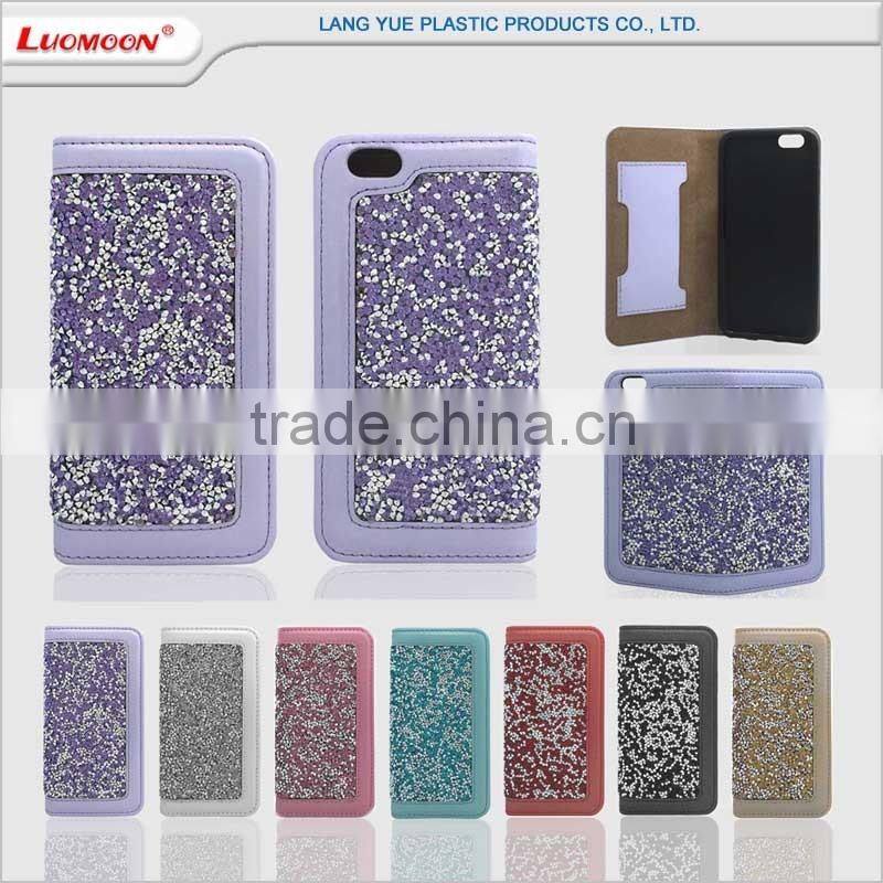 luxury leather flip cover wallet case with card slot for coolpad note 3 lite