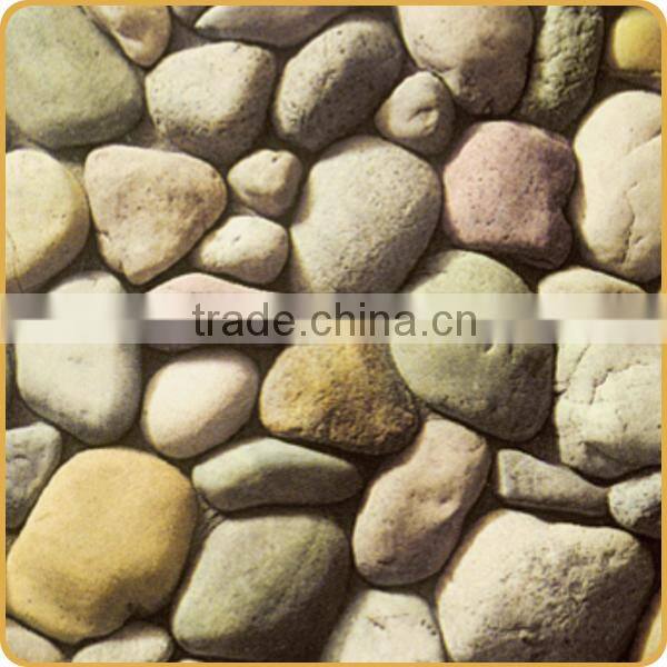 Faux cobble stone wall cladding landscape design