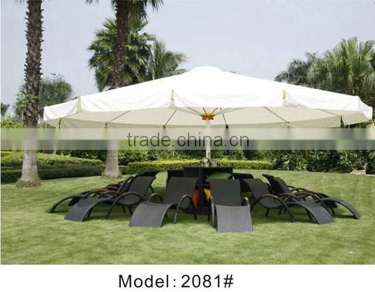 Aluminum garden furniture umbrella