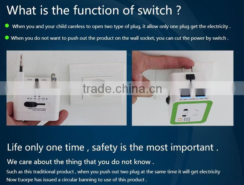 High Quality Hot Sale Universal Power Adapter Travel Converter AU EU UK US