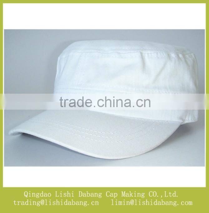 custom white cotton twill flat top snapback hats