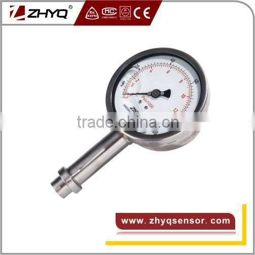 Bourdon tube homogenizer pressure gauge