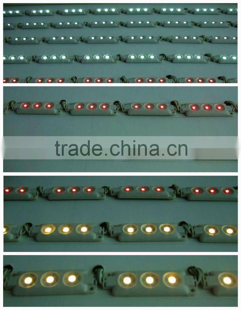 single color DC12V Waterproof LED injection module with 4 pcs light smd3528