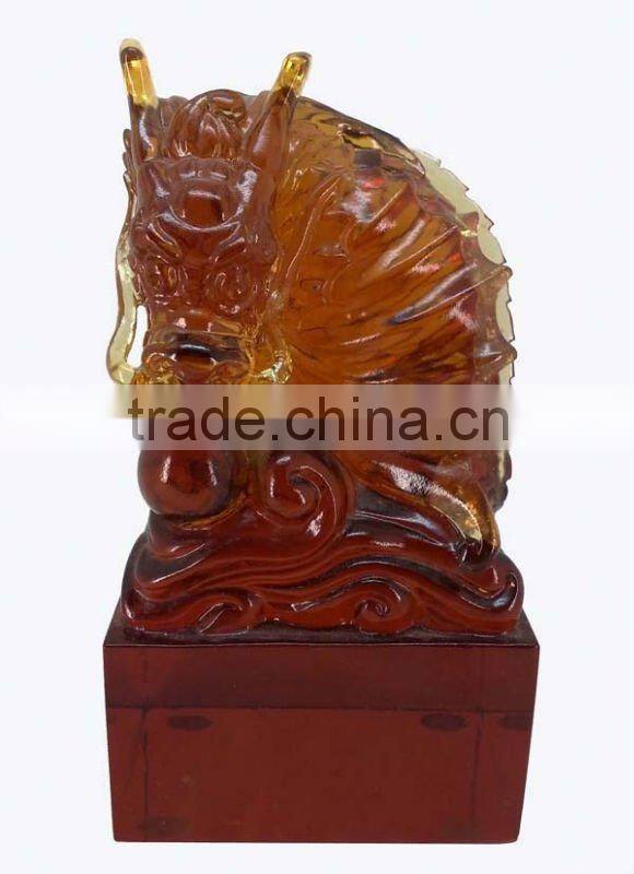 crystal gift - chinese dragon offocial seals --BS137