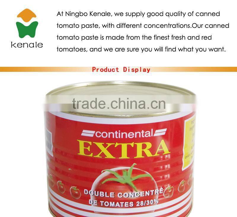 Tomato paste machine for good quality paste 2200gX6tins