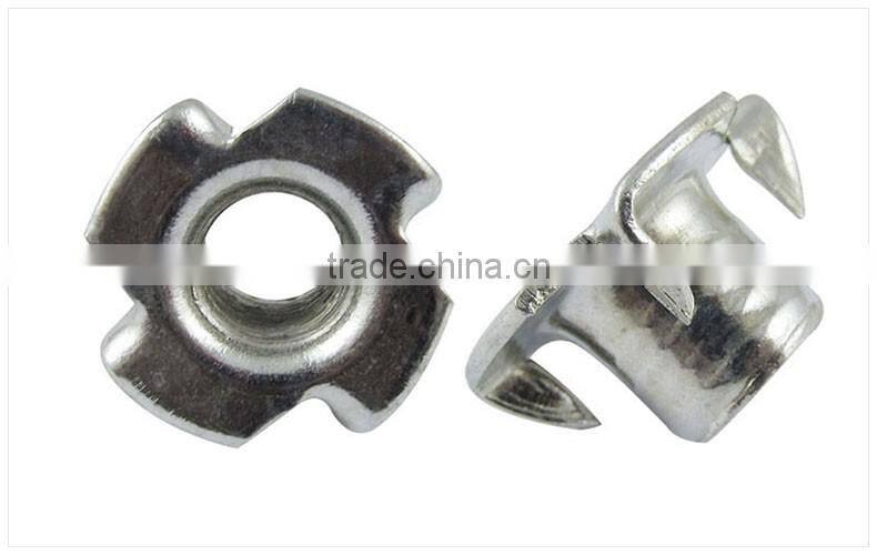 M3-4-5-6-8-10 four claws nut furniture hardware screw nut bolt