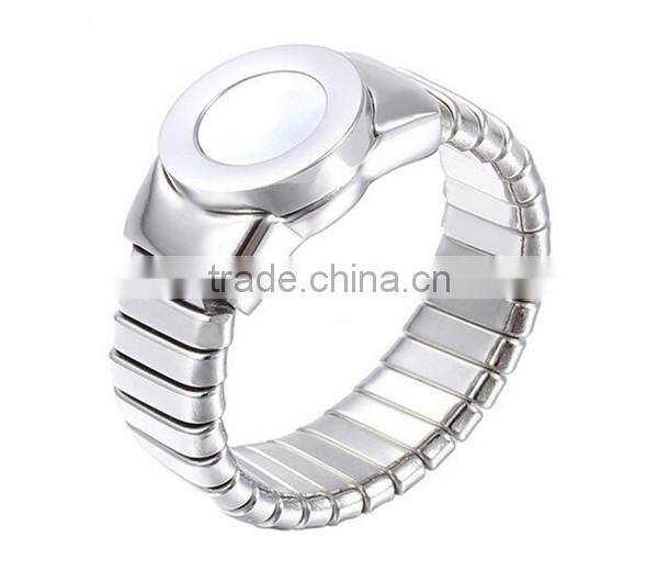 Fashion manufacturer OEM stainless steel silver watch ring
