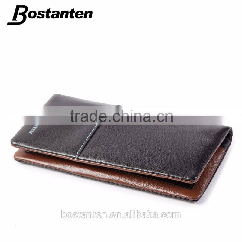 wholesale fashion men wallet money clip leather long purse