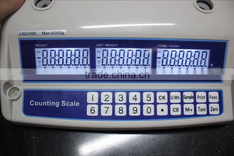 LCD screen 30kg digital scale for counting
