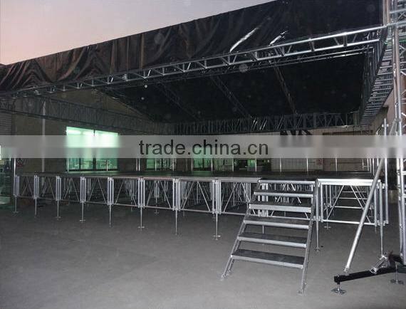Outdoor event portable stage,modular stage, Concept stage,glass stage