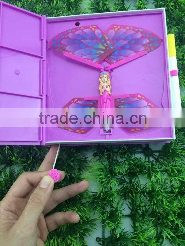 2015 Surprise Butterfly Diary flying Toys, Pull string flying toy.