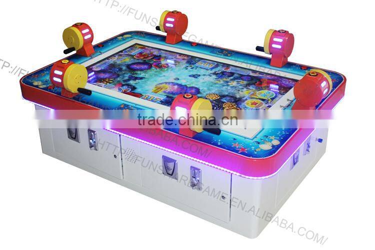 Funshare 2015 catch fish arcade game machine video game machine with 6 player