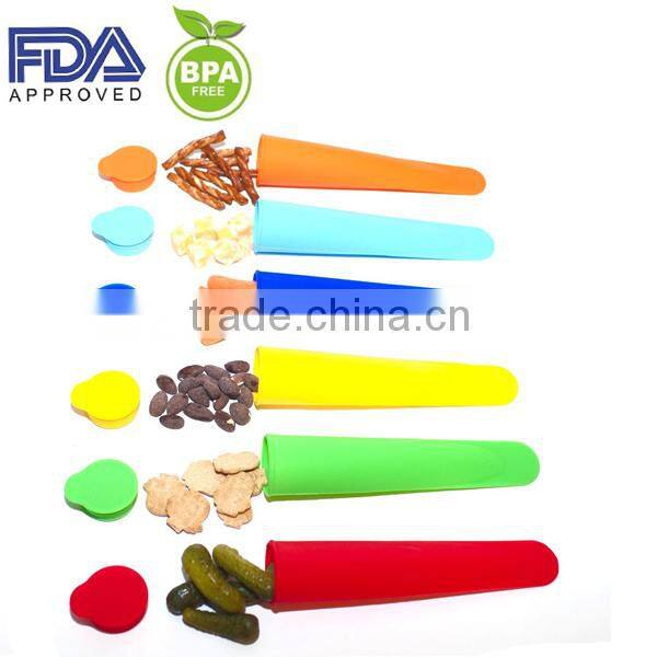 BPA Free Colorful Silicone Ice Pop Maker/Silicone Ice Maker