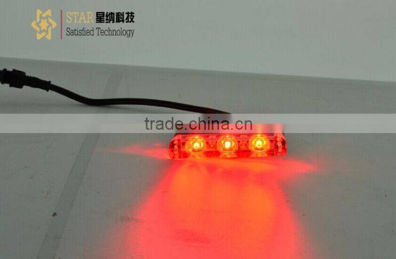 3led high quality strobe grill light