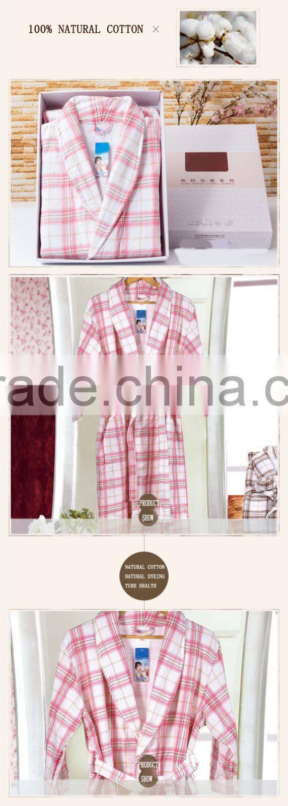 white pink grid cotton loungewear couples nightwear