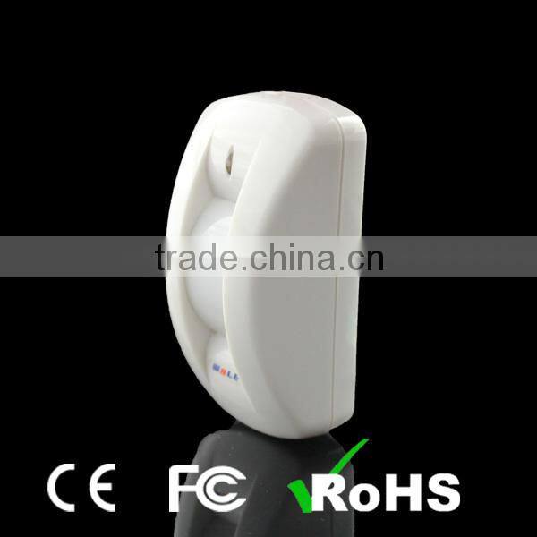 Curtain angle 15 degree anti theft commerical security pir motion detector sensor with ev1527 code
