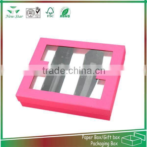 high quality laminated paper cosmetic color box