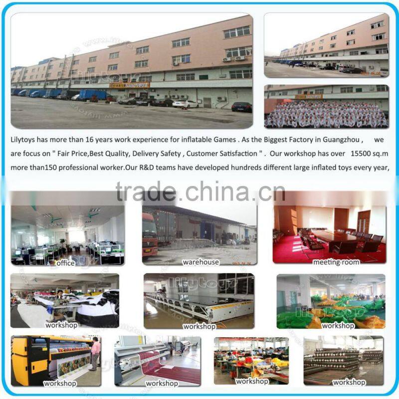 Blue above ground stainless steel pools/Inflatable water park/inflatable amusement park