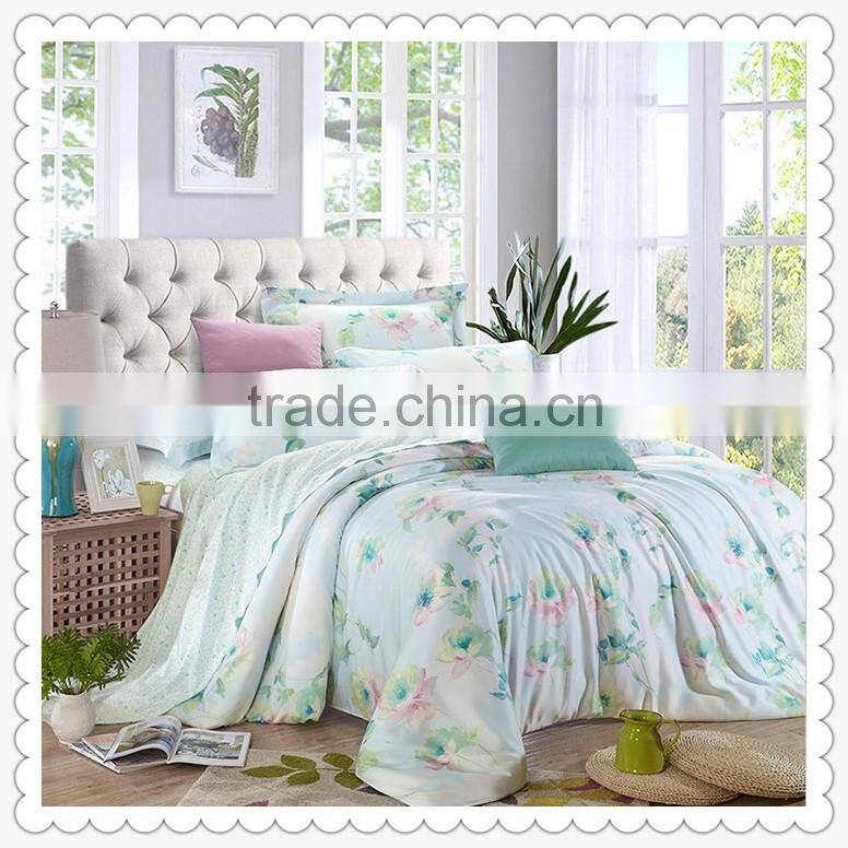 2016 top sale 100% polyester fabric home textile 3d prainting bedsheet