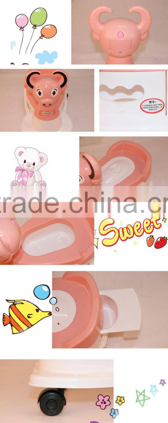 lovely musical easy clean baby potty/toilet