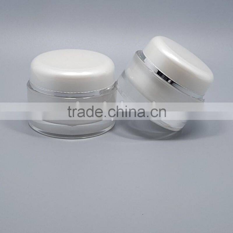 wholesale fancy cosmetic acrylic cream jar,clear decorative plastic cosmetic jar ,custom cosmetic jar with lid