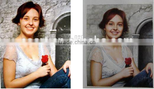 christmas gift of canvas painting from photo