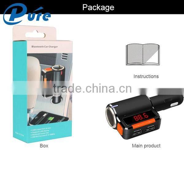 Mini Bluetooth Car Adapter FM Radio Broadcast Transmitter FM Fashion Design Hands-free Smartphone Device Cheap